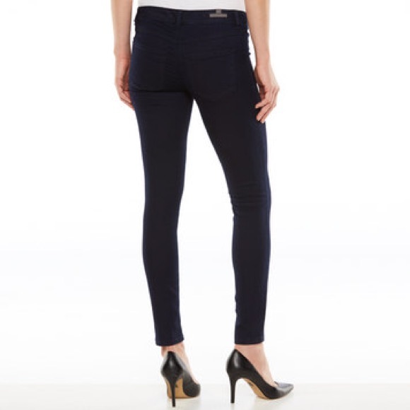 LC LAUREN CONRAD Jeggings Skinny Stretch Corduroy Navy Blue Size 4 - Picture 4 of 4